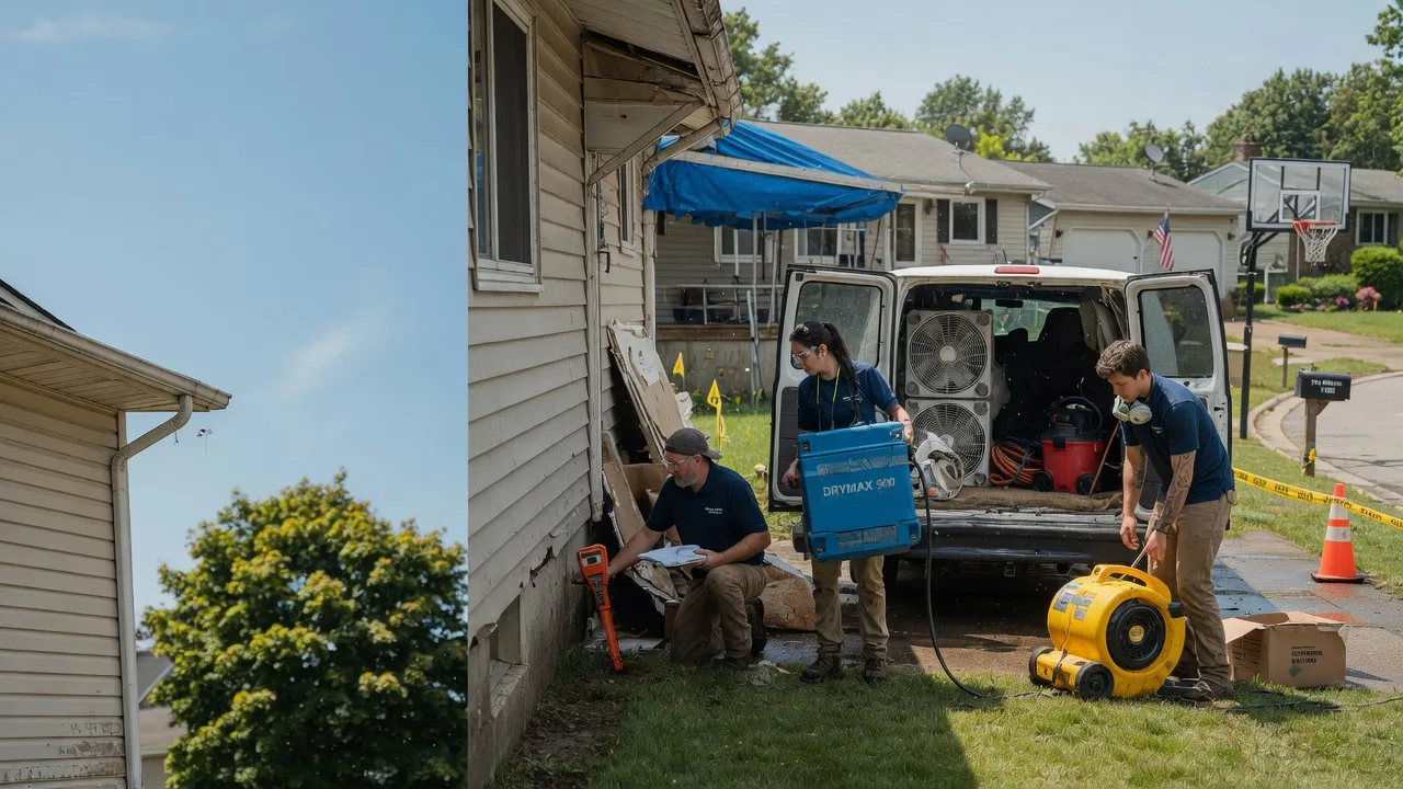 Ceiling Leak Cleanup in Massillon, OH near me